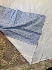 1 Waverly Bed Skirt Blue QUEEN 100% Cotton 16" Drop