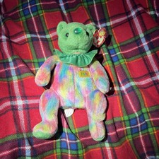 TY Beanie Babies May Birthday Bear Soft Plush Stuffed Teddy Toy 