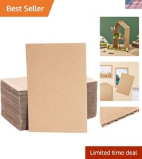 Corrugated Cardboard Sheets - 6 x 9 in, Pack of 50