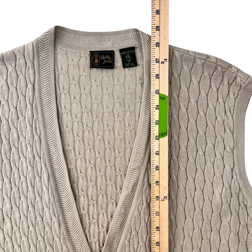 Bobby Jones Cardigan Classic Fit Men's XXL Golf Sweater Beige 100% Cotton Casual - Picture 7 of 14