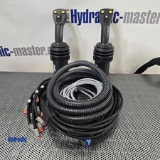 Two 3-axis Joystick JP for PWM Parker, Hawe, Nordhydraulic, Walvoil with Harness