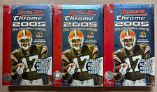 2005 Bowman Chrome NFL Football Sealed Hobby Boxes Lot of 3
