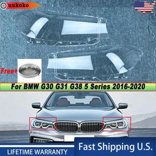 Pair Car Headlight Lens Shell Coverglue For Bmw G30 G31 G38 5 Series 2016-2020 Pair Car Headlight Lens Shell Coverglue For Bmw G30 G31 G38 5 Series 2016-2020