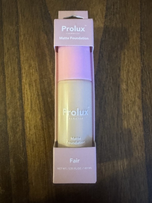Prolux Cosmetics Matte Foundation In FAIR 1.35 Fl Oz NEW Sealed