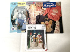 McCall's Creates Lot of 5 Patterns Potpourri Apron Snow Country Angels Snowmen