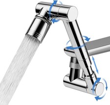 Faucet Aerator, 360  Swivel Kitchen Sink Aerator, Dual-function 2-Flow Sprayer