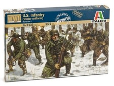 Italeri 6133 1/72 Military Figures Model Kit WWII U.S Infantry Winter Uniform