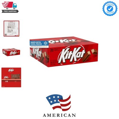 Milk Chocolate Wafer Candy Bars, 1.5 oz 36 Count