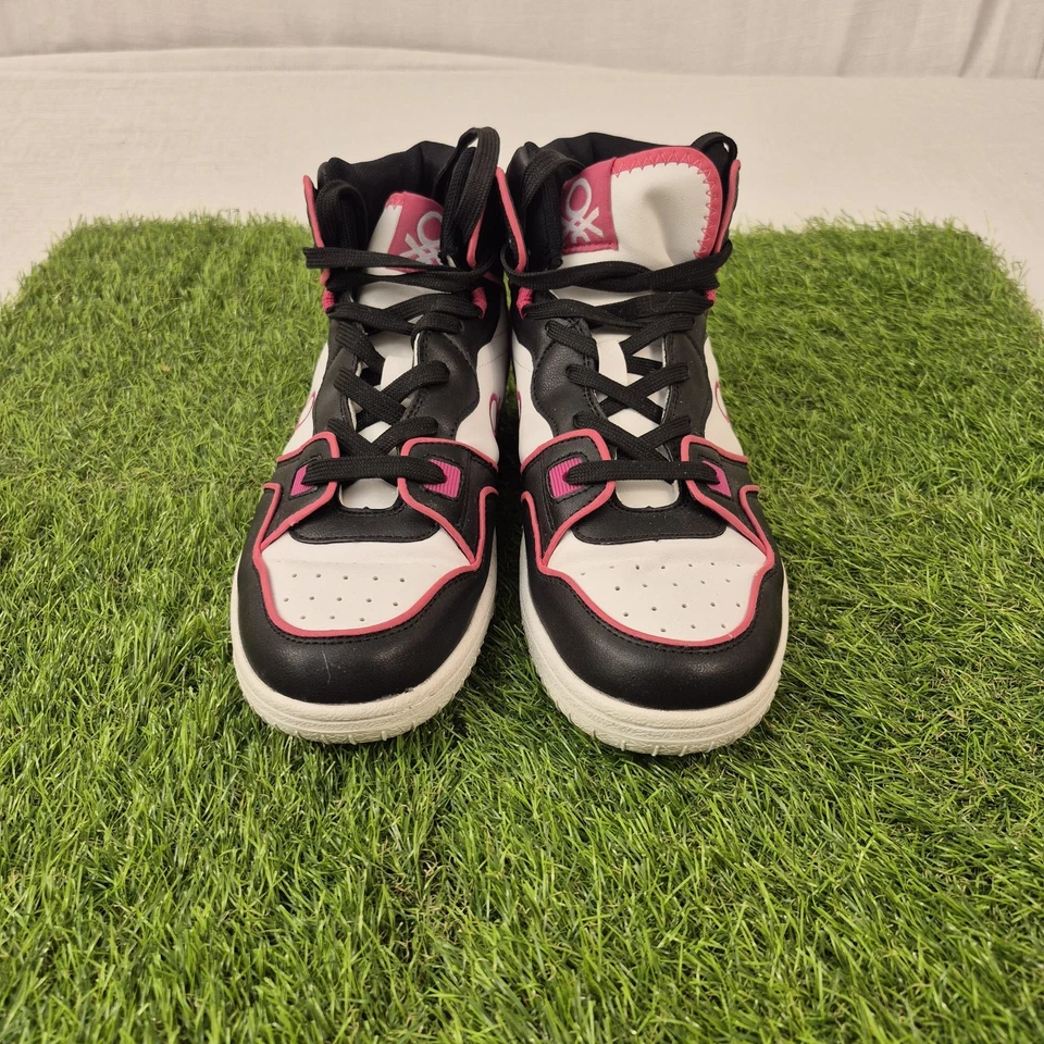 Zapatilla deportiva de caña alta usada UNiTED COLORS OF BENETTON EU40 US7.5 rosa/negro Foto 4 de 4