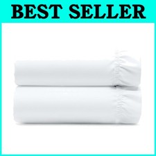 King Size Deep Pocket Fitted Sheets - 2 Pack