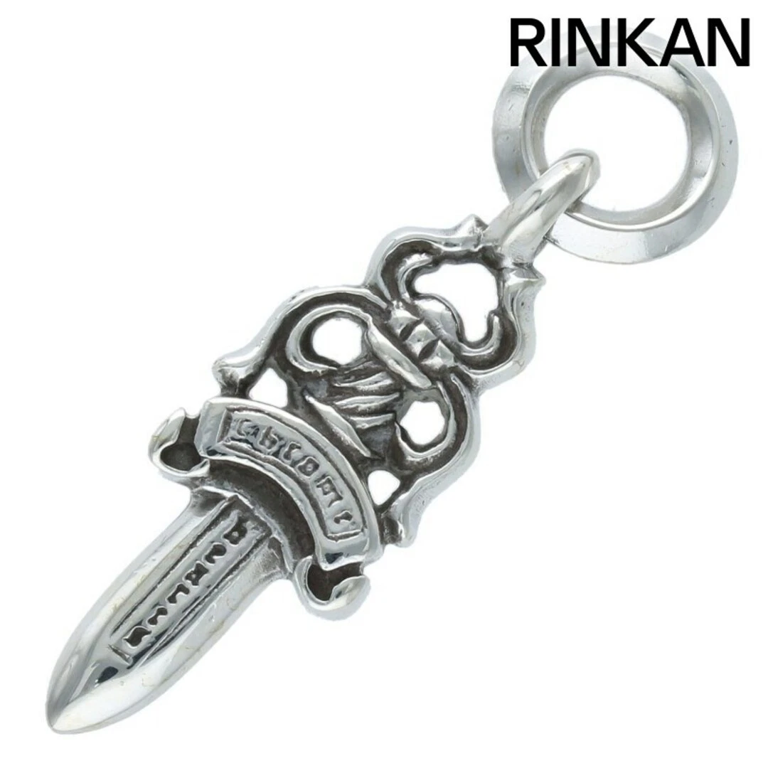 CHROME HEARTS cuori cromati #5DAGGER #5ダーチャーム charm argento collana top per uomo usato98c