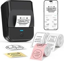 Label Maker Machine with 3 Tapes, 2" Portable Thermal Label Printer, Smart App 
