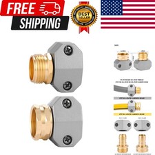 Zinc and Aluminum Male and Female Coupling, Fits All 5/8-Inch and 3/4-Inch Ga...