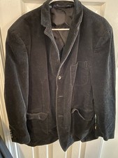 Polo Ralph Lauren Corduroy Jacket Men s L Black 3 Button Blazer Coat