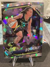 2025 Panini Prizm WNBA JJ Quinerly #95 Cracked Ice Dallas Wings Rookie Card