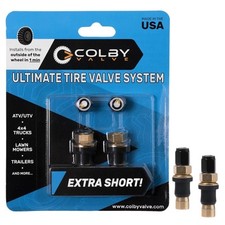 Extra Short Brass Tire Valve Stem Cap For Cars Trucks Mowers Fast Install Usa