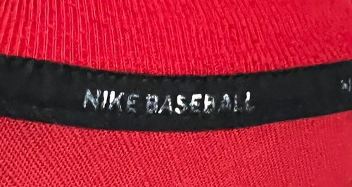 Nike Dri Fit Fitted baseball Long Sleeve shirt adult Large L gray Red mens - Picture 3 of 6