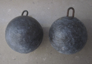 Lead Fishing Weights - 1 pound each - you get both