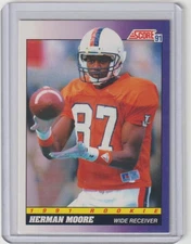 Herman Moore 1991 Score Rookie RC #568 Lions