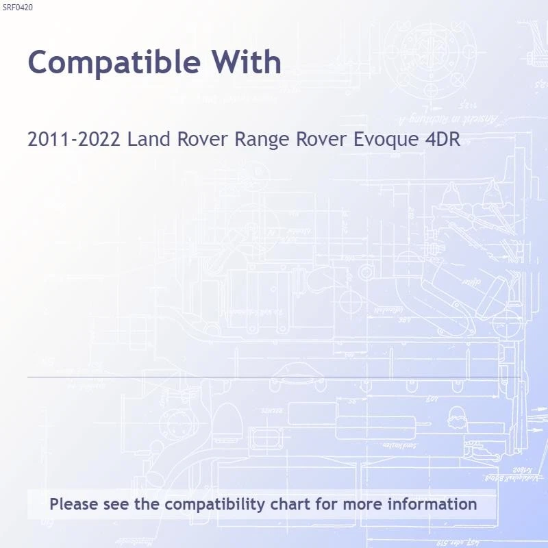 Diamond Grade 6pc Pillar Post Covers for 11-22 Land Rover Range Rover Evoque 4DR - Image 2 of 4