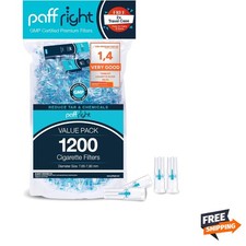 1200 Cigarette Filters That Remove Tar and Chemicals, Reusable Filter Tips, T...