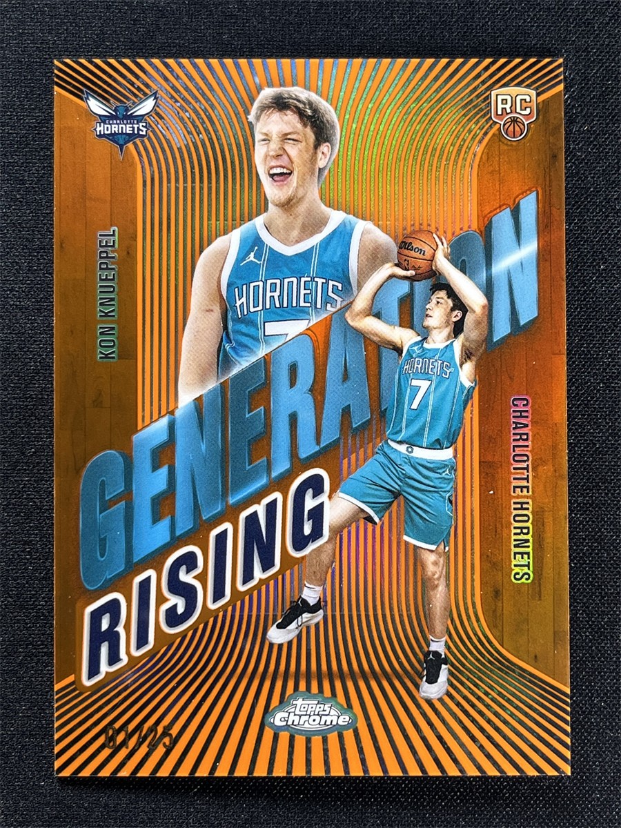 1/25 ≈1/1 ! 2025-26 Topps Chrome Kon Knueppel Orange Generation Rising Rookie RC
