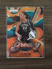 Panini A'ja Wilson Las Vegas Aces 2026 WNBA Prizm Groovy Insert #3