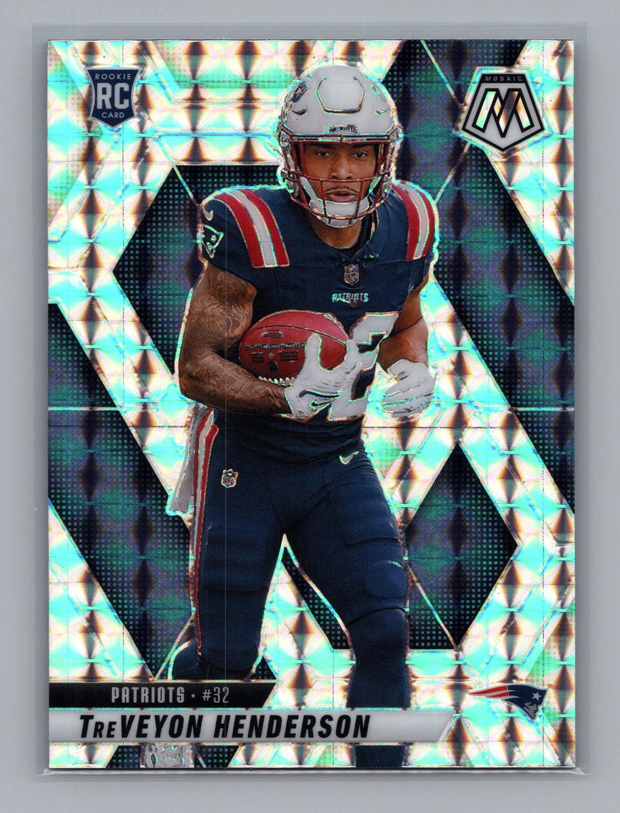 TreVeyon Henderson New England Patriots 2025 Panini Mosaic #325 Mosaic Rookie