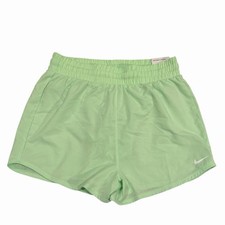 Nike Dri-FIT One Girls Light Green Athletic Shorts Large Quick Dry Lined NWT
