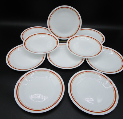 Corning CORELLE Cinnamon Chestnut Bread Butter Dessert Plates 7 1/4''  Set Of 10