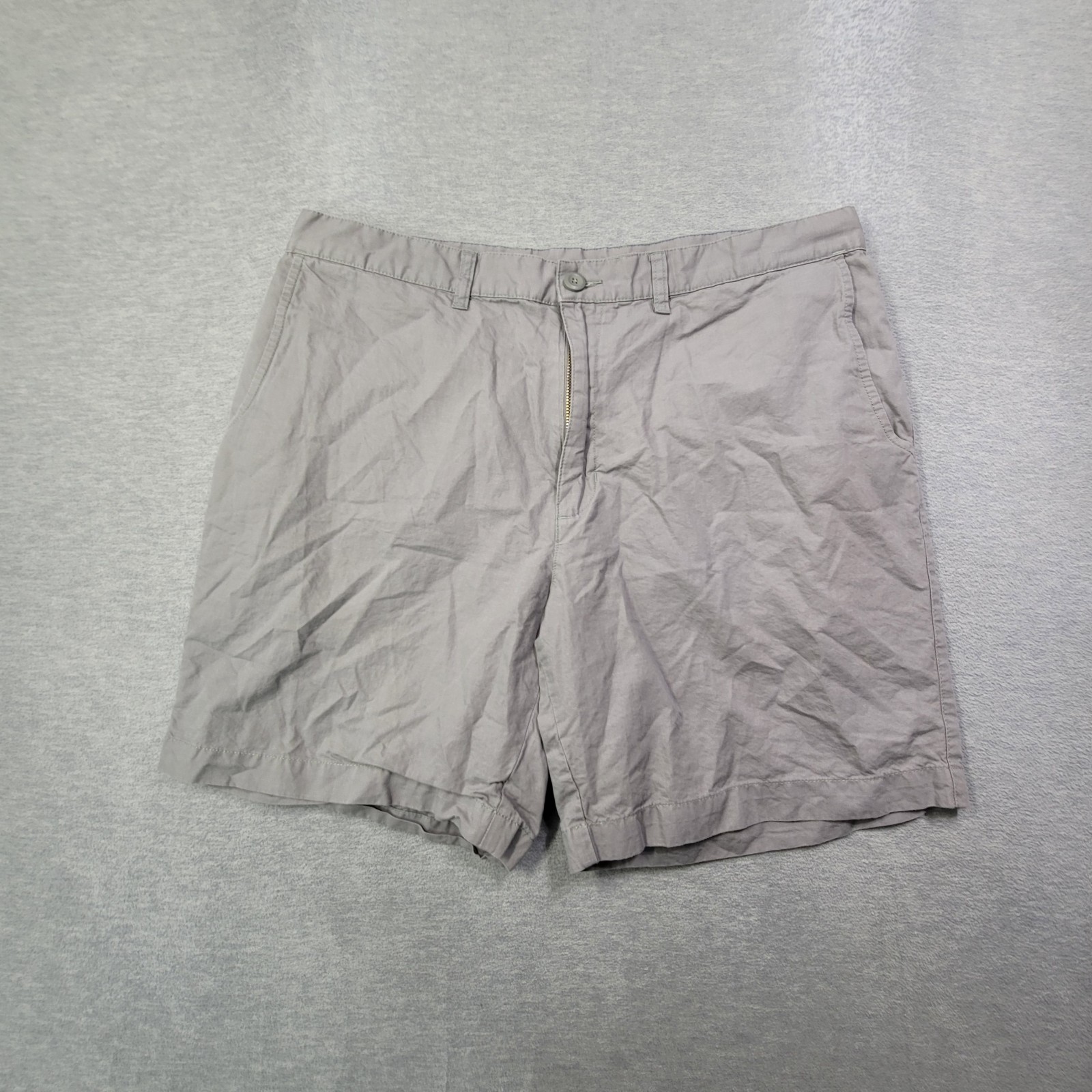 Pantalones Cortos Patatonia Para Hombres 36 Gris Cáñamo Orgánico 8" Informal Senderismo Exterior Logo