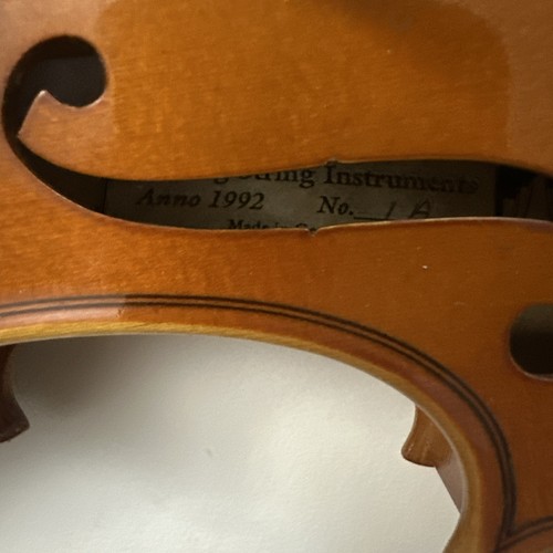 Kneeling 1992 Anniversary Limited Edition 4/4 Violin Germany #1A With Hard Case - Picture 9 of 24