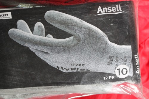 Ansell Sz 10 1HYFLEX11-727 Cut Resistant Nylon/Spandex Industrial Glove 12 Pairs - Picture 2 of 6
