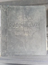 Dupont Duco Dulux Service Bulletins Binder Auto Paint Color Chips.  1962-1965