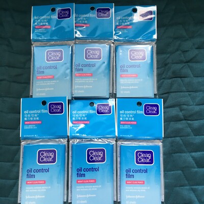Oil Control Paper Blue 6 Packs Clean and Clear Oil Control Film Blotting Paper TOTAL 360 ...