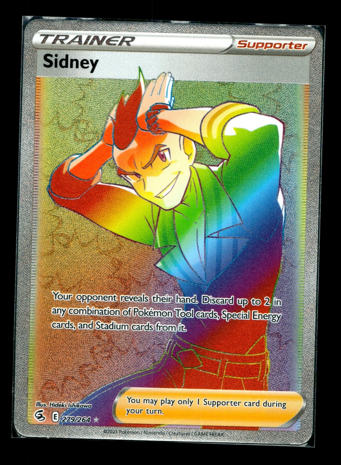 Pokémon TCG Sidney Fusion Strike 279/264 Holo Secret Rare NM