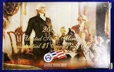 2007 U.S. Mint Presidential 1$ Dollar Coin Proof Set Complete With Box & COA 