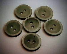 5/8 " 2-Hole Dusty Green Craft/Clothing Buttons
