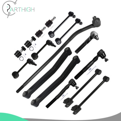 16Pcs Front Control Arm Ball Joint Sway Bar Tie Rod For 2007-2017 Jeep Wrangler