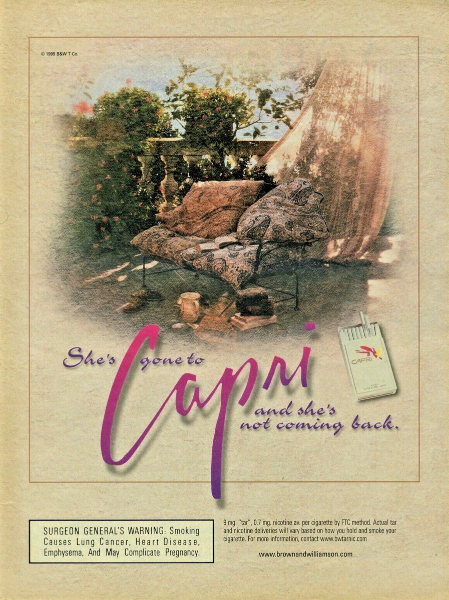 Nicotine, Tar, And CO Content Of Menthol Cigarette Brands In 2007