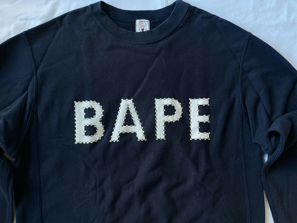 A Bathing Ape Bape Vintage Bape Swarovski Rhinestone sweatshirts Nigo - Image 4 of 4