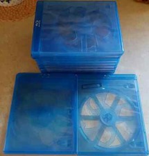 Blu-Ray Storage Cases, Fair Condition, 10 count, single & double disc