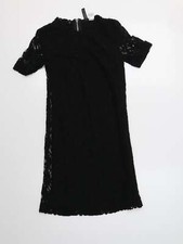 H&M Womens Black Cotton Blend Ball Gown Size 6 - Lace Overlay