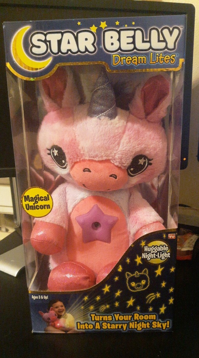 Star Belly Dream Lites, Stuffed Animal Night Light, Pink and