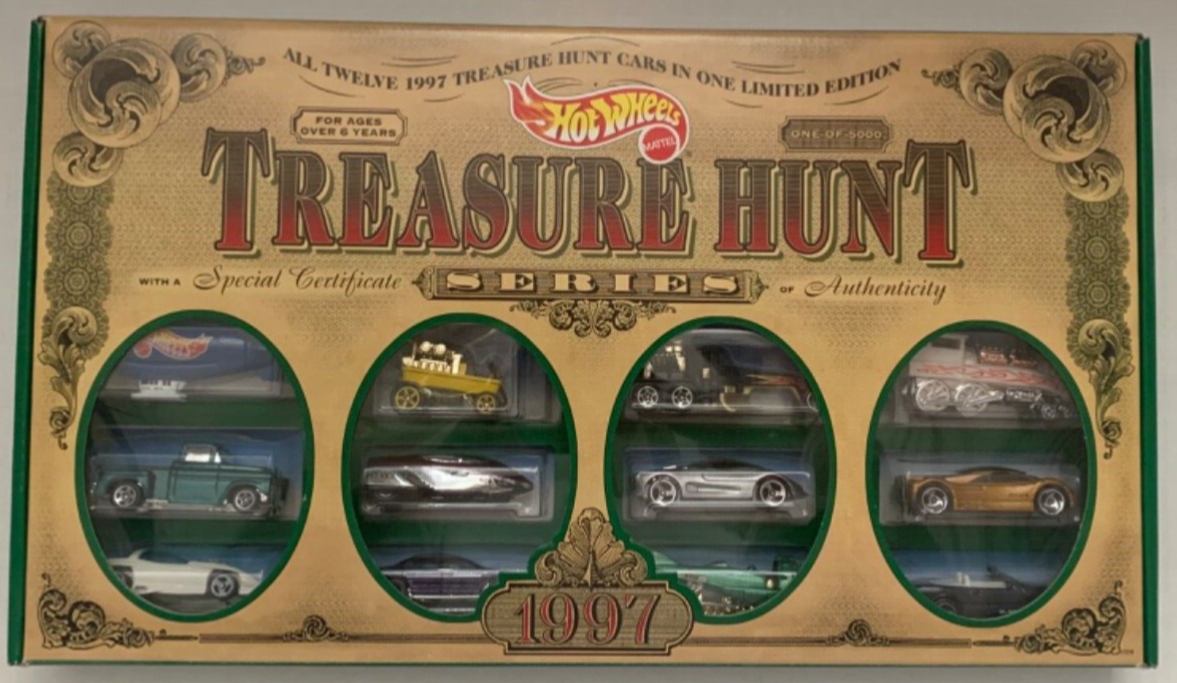 1997 Hot Wheels Treasure Hunt Set JC Penney Limited Edition Rare 1