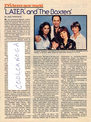 1980 TV ARTICLE / THE BAXTERS SERIES / DERIN ALTAY / LARRY KEITH / RENNY TEMPLE