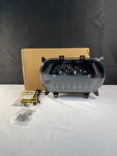 PSLER Black Headlight Headlamp With Signal Light Adapter Cable