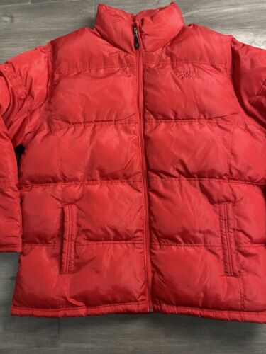 Southpole Jacket mens Xl Red Bubble Puffer Y2K Streetwear Hip Hop City Rap Hood - Picture 4 of 10