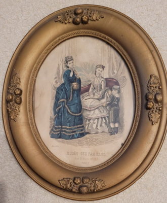 Antique Framed MUSEE DES FAMILLES No. 12, 1872 | eBay