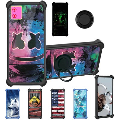 for Nuu Mobile N12 Phone Case Cover Glass Screen Protector T2